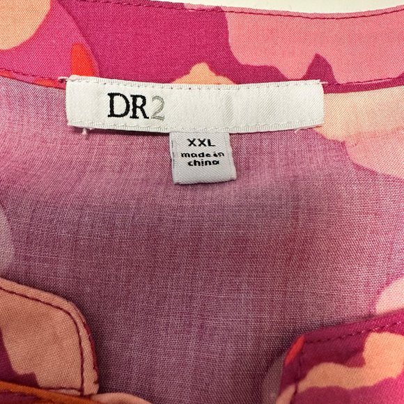 DR 2 Floral Blouse NWOT Size XXL , Fashionable Lghtweigth - Picture 4 of 8